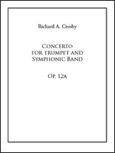Concerto for Trumpet and Symphonic Band, Op. 12a Concert Band sheet music cover